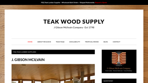 FEQ Teak Lumber Supplier - J. Gibson McIlvain Company - teak toe rail suppliers