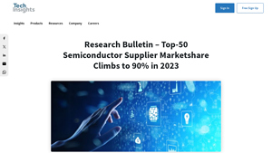 Research Bulletin - Top-50 Semiconductor Supplier ... - TechInsights - semiconductor supplier