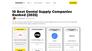 10 Best Dental Supply Companies Ranked (2025) - teethtalk ads - dentist supplier