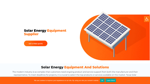 Solar Energy Equipment Supplier - Texas Solar Group - solar energy equipment supplier