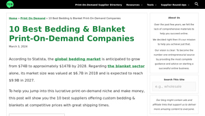 10 Best Bedding & Blanket Print-On-Demand Companies - blanket supplier