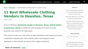 11 Best Wholesale Clothing Vendors In Houston, Texas - The Clever Business - clothing supplier