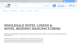 Wholesale Hotel Linens & Bedding Manufacturers | Paradise Pillow® - hotel linen supplier