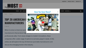 Top 20 American Pool Table Manufacturers - The Most 10 Of Everything - pool table supplier