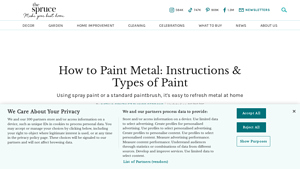 How to Paint Metal: Instructions & Types of Paint - The Spruce - metal painting