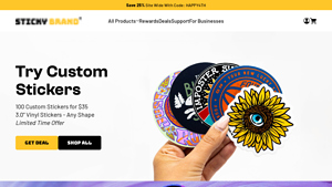 Sticky Brand - High Quality Custom Stickers, Labels, and Decals - sticker supplier