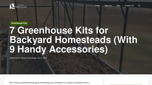 7 Greenhouse Kits for Backyard Homesteads (With 9 Handy Accessories) - homestead supplier greenhouse