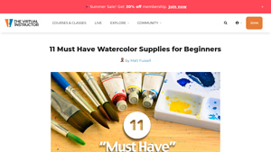 11 Must Have Watercolor Supplies for Beginners - watercolour paint suppliers