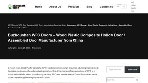 Buzhoushan WPC Doors - Wood Plastic Composite Hollow Door / Assembled ... - china wpc door supplier