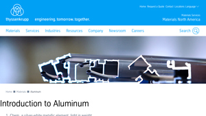 Aluminum Metal Supplier | thyssenkrupp Materials NA - aluminium metal suppliers