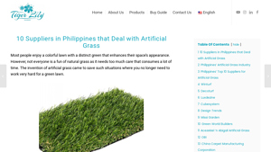 Artificial Grass Suppliers in the Philippines - Tiger Lily Garden - artificial grass supplier