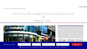 How McDonald's Supply Chain Drives Global Success? - mcdonald's suppliers