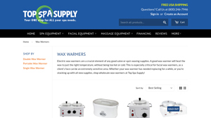 Professional Wax Warmers | Wax Burners - TopSpaSupply.com - wax warmer supplier