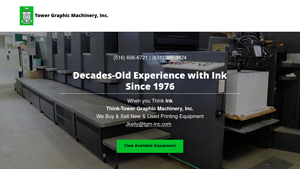 Printing Equipment Supplier - Tower Graphic Machinery, Inc. - printing equipment supplier