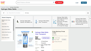 Hydrogen Water Bottle Manufacturers Suppliers Dealers & Prices - TradeIndia - hydrogen water bottle suppliers