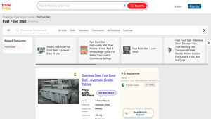 Fast Food Stall Manufacturers, Suppliers, Dealers & Prices - TradeIndia - food stall supplier