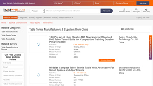 China Table Tennis Suppliers and Wholesalers - TradeWheel - table tennis supplier china