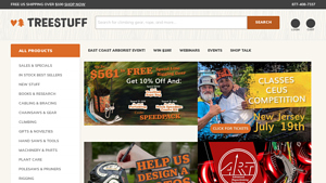 TreeStuff.com Professional Arborist Supplies and Tree Climbing Gear - arbor suppliers