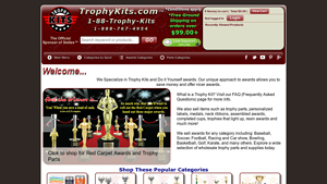 Buy Trophies from TrophyKits.com | Trophy Parts, Awards, & Medals - trophy supplier