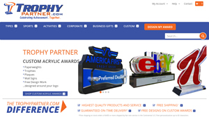 Custom Trophies & Awards | Design Online with TrophyPartner - trophy supplier