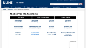 Restaurant Supplies, Food Service Packaging in Stock - ULINE - food packaging supplier