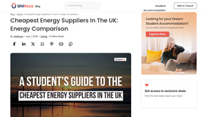Cheapest Energy Suppliers In The UK: Energy Comparison - cheapest energy supplier