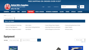 Framing Equipment and Supplies | United Mfrs - united suppliers