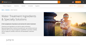 Water Treatment Chemicals & Ingredients | Univar Solutions - water treatment supplier