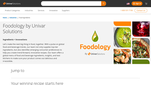 Food & Beverage Ingredients Supplier & Distributor - Univar - food ingredient supplier