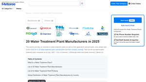 20 Water Treatment Plant Manufacturers in 2025 - Metoree - water treatment supplier