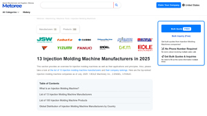 13 Injection Molding Machine Manufacturers in 2025 - Metoree - plastic injection machine supplier