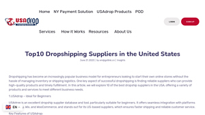 Top10 Dropshipping Suppliers in the United States - dropshipping supplier usa