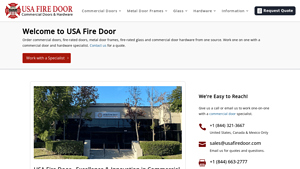Nationwide Commercial Door Supplier | USA Fire Door - commercial door supplier
