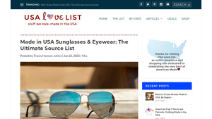 Made in USA Sunglasses & Eyewear: The Ultimate Source List - sunglasses supplier usa