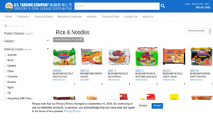 Asian Rice & Noodles for Wholesale and Delivery at U.S ... - U.S. Trading - ramen noodles supplier