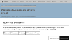 Compare business electricity prices - Uswitch - cheapest business electricity supplier