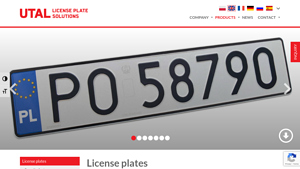 License plates - UTAL UK - License Plate Solutions - licence plate manufacturers