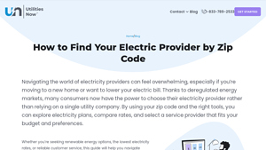 How to Find Your Electric Provider by Zip Code - Utilities Now - best electricity supplier in my area