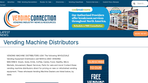 Vending Machine Distributors - vending machine supplier