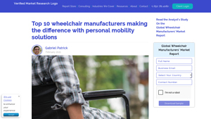 Top 10 Wheelchair Manufacturers - Verified Market Research - wheelchair supplier