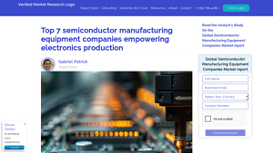 Top 7 semiconductor manufacturing equipment companies empowering ... - manufacturing equipment supplier