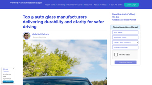Top 9 Auto Glass Manufacturers | Verified Market Research - auto glass suppliers