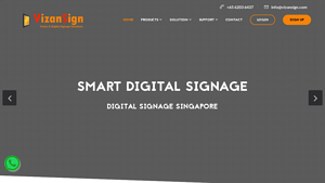 VizanSign - Digital Signage System Solutions in Singapore - digital signage supplier in singapore