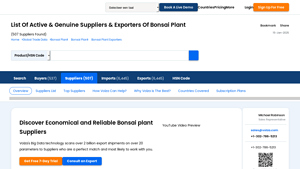 Bonsai Plant Suppliers - Volza - bonsai plant supplier
