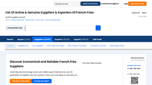 French Fries Suppliers - Volza - french fries supplier