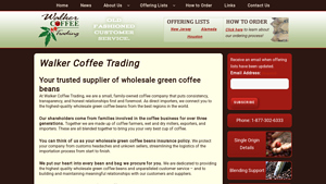 Wholesale Green Coffee Beans | Walker Coffee Trading - coffee bean supplier