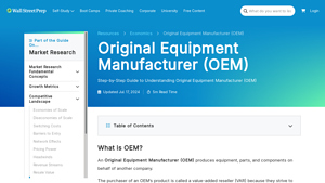 Original Equipment Manufacturer (OEM) | Definition + Examples - original equipment supplier