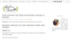 Goat Supplies you need for Raising, Milking, & Kidding - goat supplier