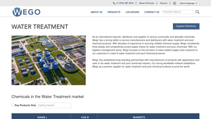 Water Treatment | Chemicals Supplier and Distribution | Wego Chemical Group - water treatment supplier
