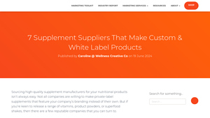 7 Supplement Suppliers That Make Custom & White Label Products - best supplement supplier